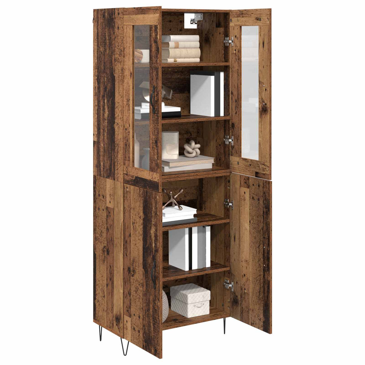 Highboard Gammelt træ 69,5 x 34 x 90 cm Konstrueret træ