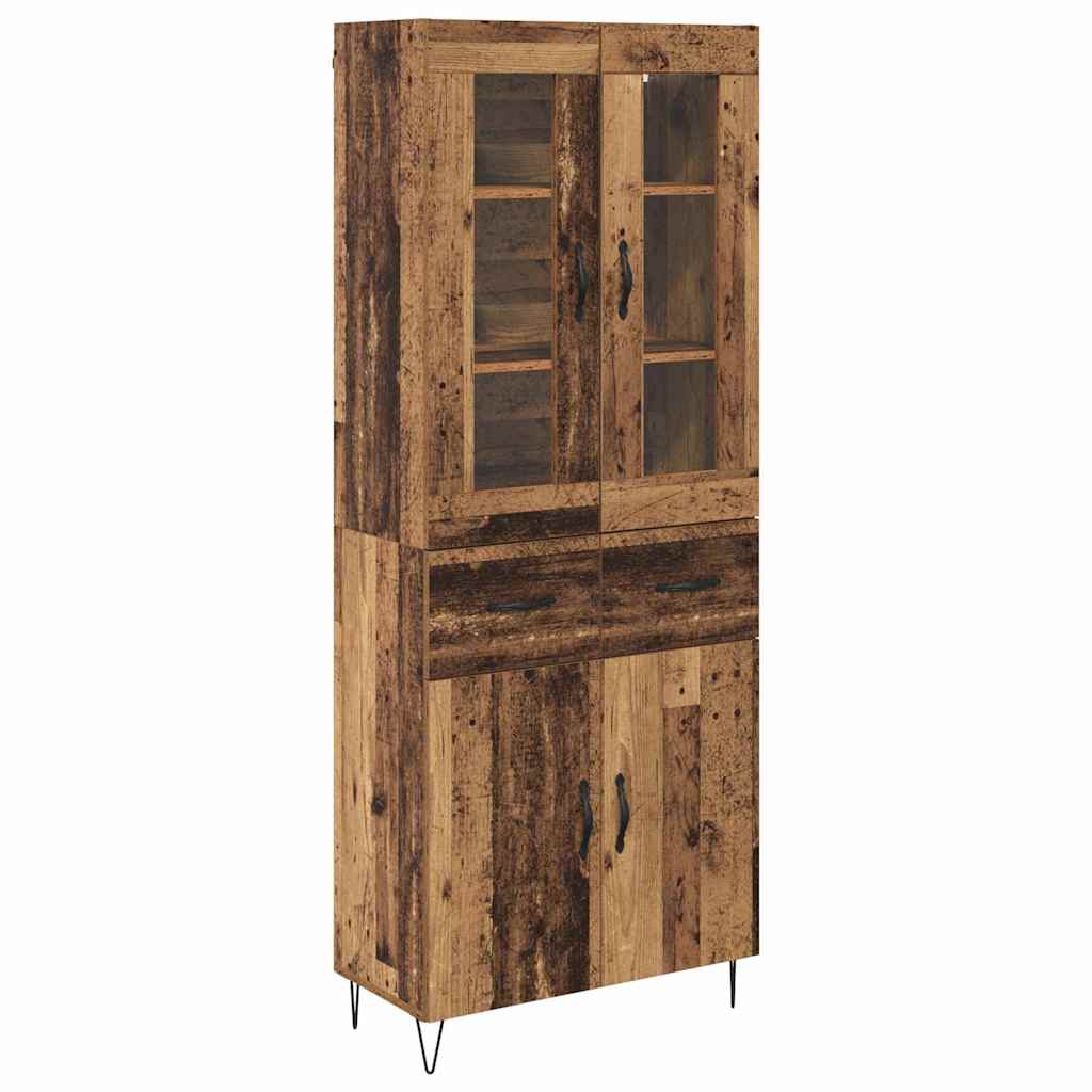 Highboard Gammelt træ 69,5 x 34 x 90 cm Konstrueret træ