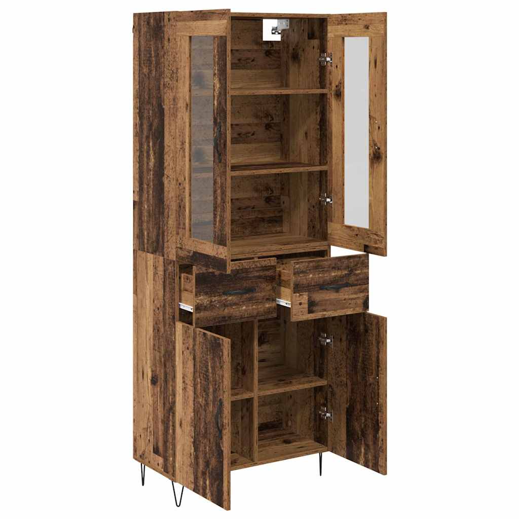 Highboard Gammelt træ 69,5 x 34 x 90 cm Konstrueret træ