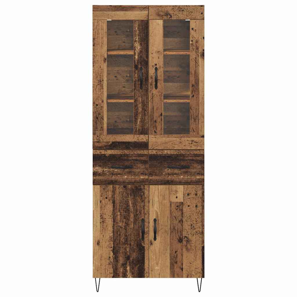 Highboard Gammelt træ 69,5 x 34 x 90 cm Konstrueret træ