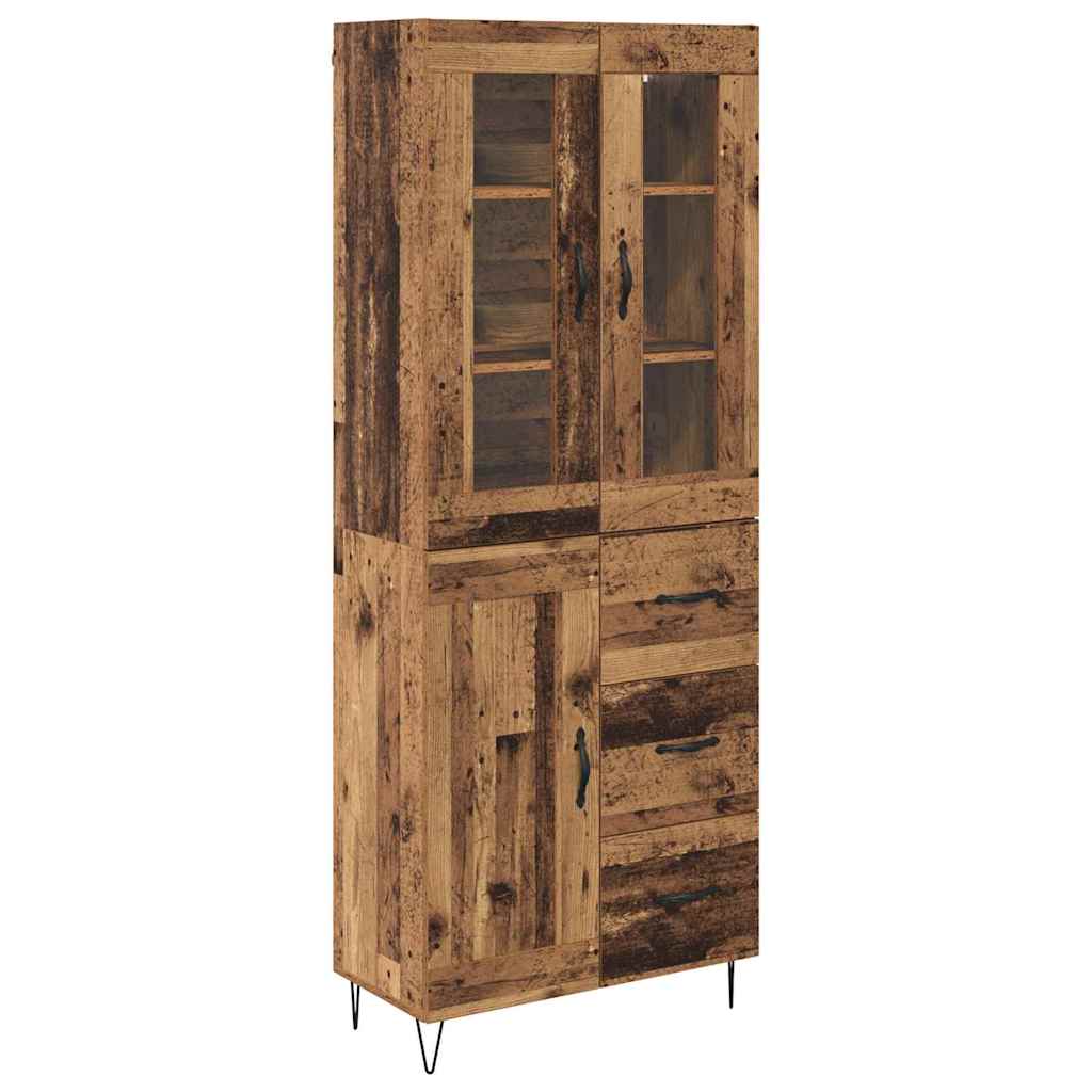 Highboard Gammelt træ 69,5 x 34 x 90 cm Konstrueret træ