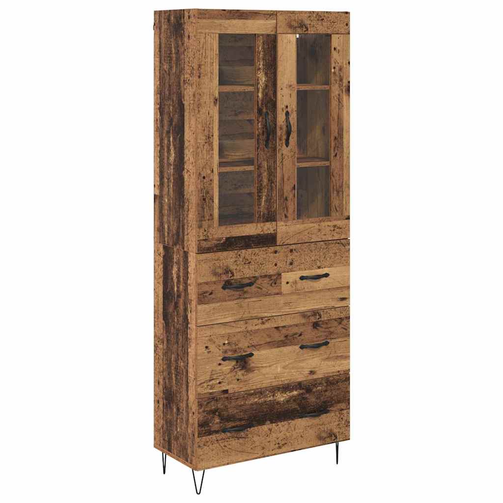 Highboard Gammelt træ 69,5 x 34 x 90 cm Konstrueret træ
