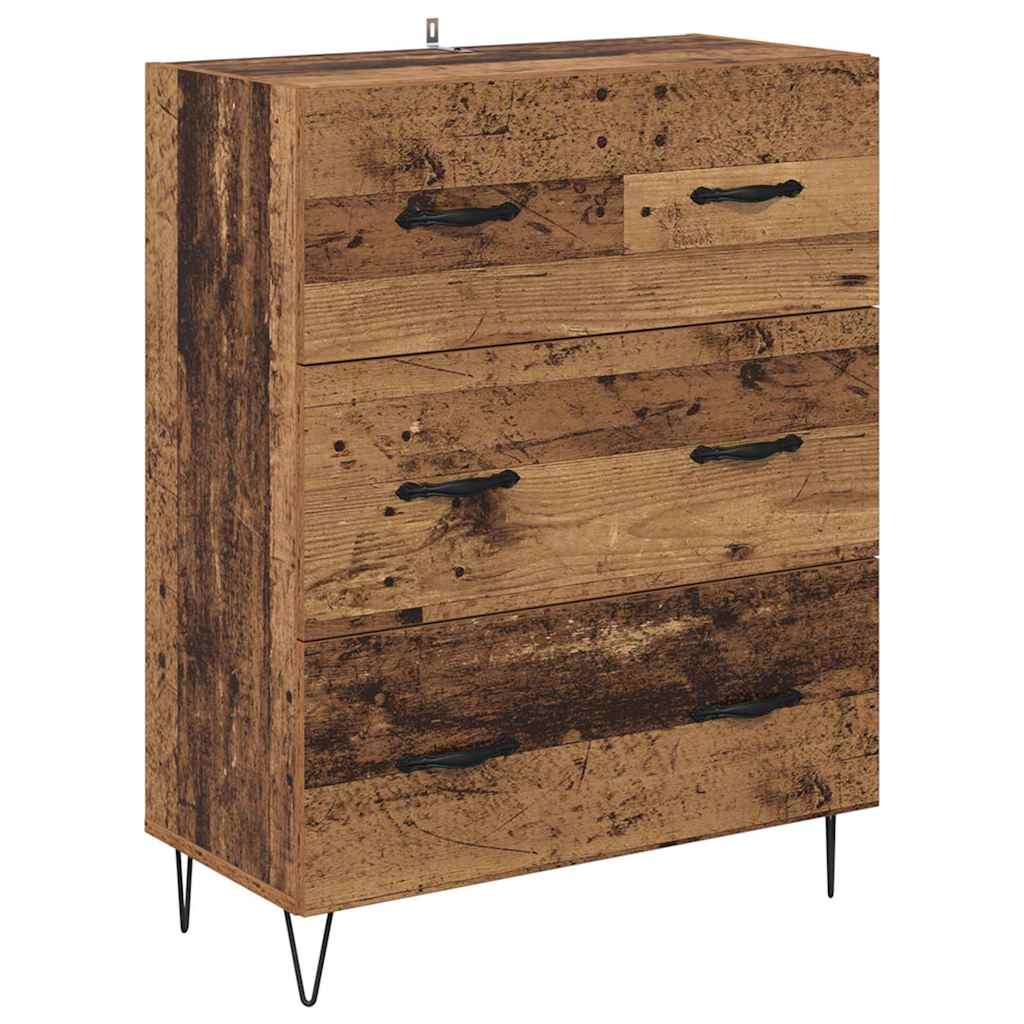 Highboard Gammelt træ 69,5 x 34 x 90 cm Konstrueret træ
