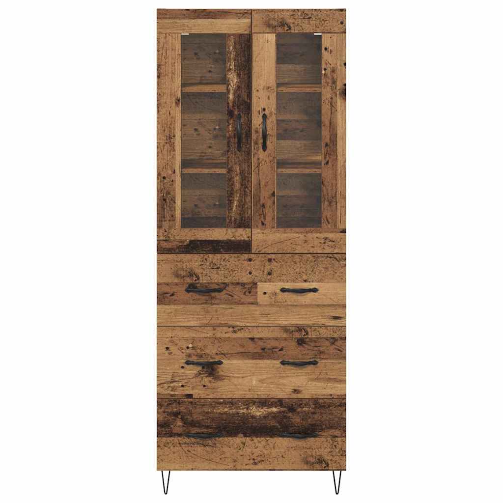 Highboard Gammelt træ 69,5 x 34 x 90 cm Konstrueret træ