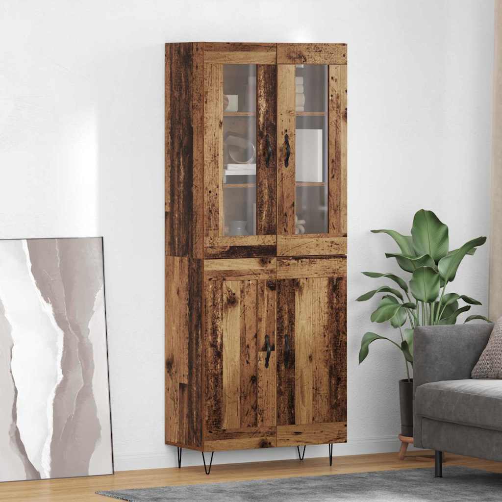 Highboard Gammelt træ 69,5 x 34 x 90 cm Konstrueret træ