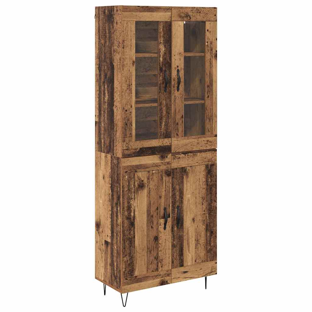 Highboard Gammelt træ 69,5 x 34 x 90 cm Konstrueret træ
