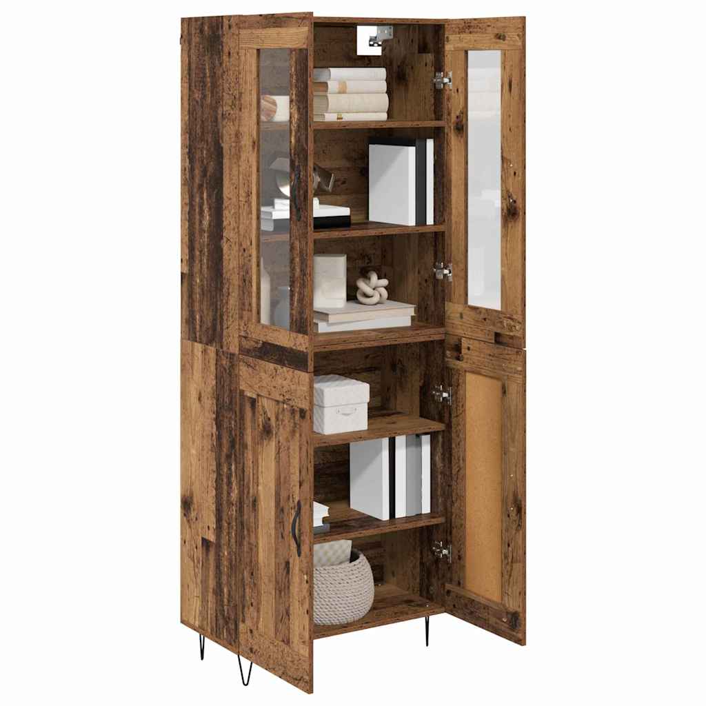 Highboard Gammelt træ 69,5 x 34 x 90 cm Konstrueret træ