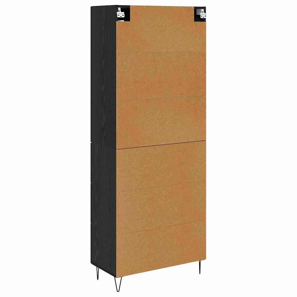 Highboard Sort eg 69,5 x 34 x 90 cm Konstrueret træ