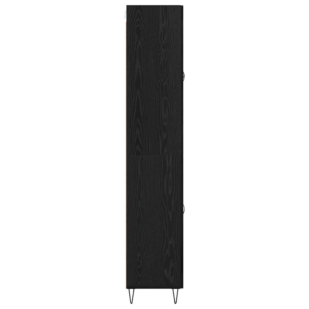 Highboard Sort eg 69,5 x 34 x 90 cm Konstrueret træ