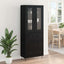 Highboard Sort eg 69,5 x 34 x 90 cm Konstrueret træ