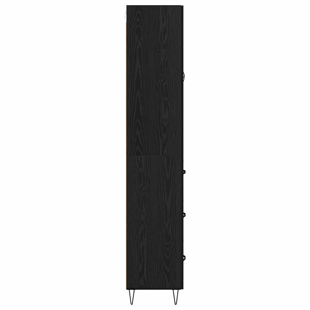 Highboard Sort eg 69,5 x 34 x 90 cm Konstrueret træ