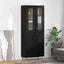 Highboard Sort eg 69,5 x 34 x 90 cm Konstrueret træ