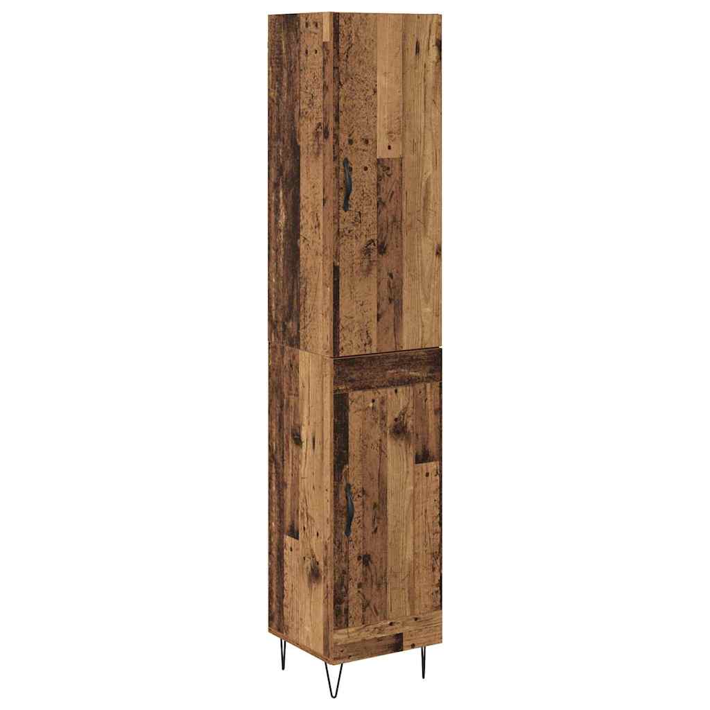 Highboard Gammelt træ 34,5 x 34 x 90 cm Konstrueret træ