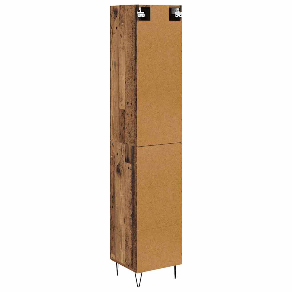 Highboard Gammelt træ 34,5 x 34 x 90 cm Konstrueret træ