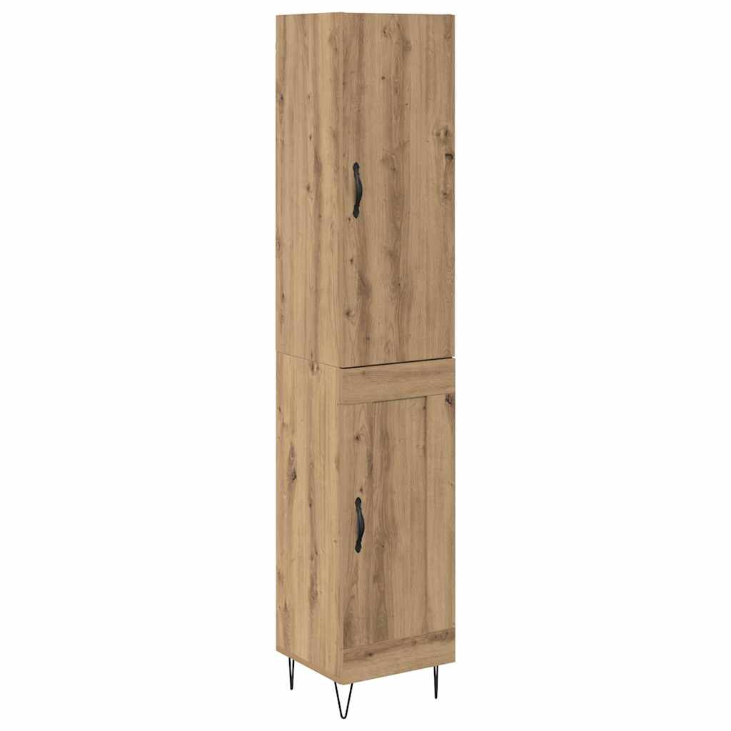 Highboard Artisan Egetræ 34,5 x 34 x 90 cm Konstrueret træ