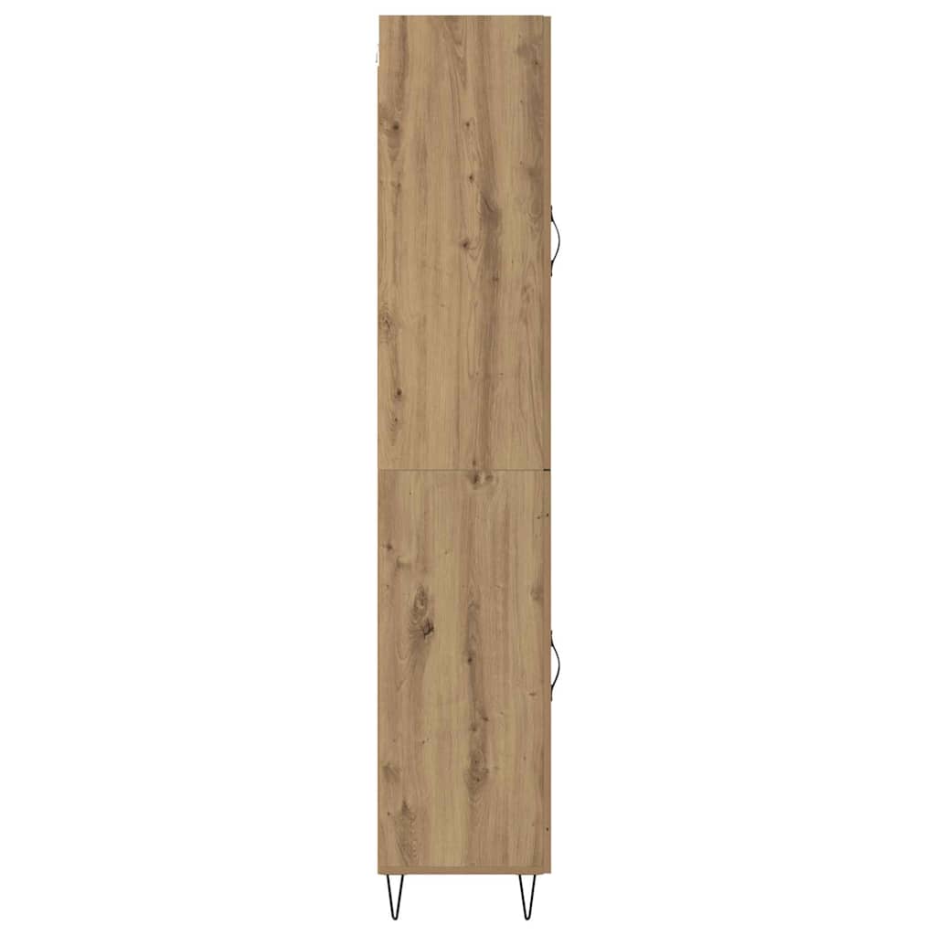 Highboard Artisan Egetræ 34,5 x 34 x 90 cm Konstrueret træ