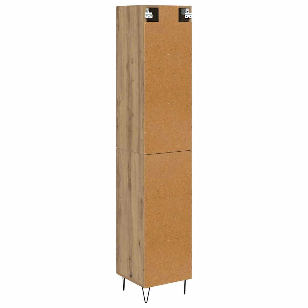 Highboard Artisan Egetræ 34,5 x 34 x 90 cm Konstrueret træ