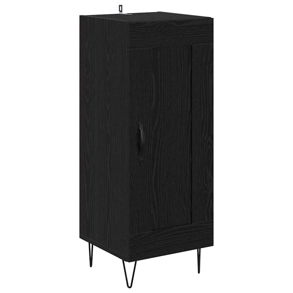Highboard Sort eg 34,5 x 34 x 90 cm Konstrueret træ
