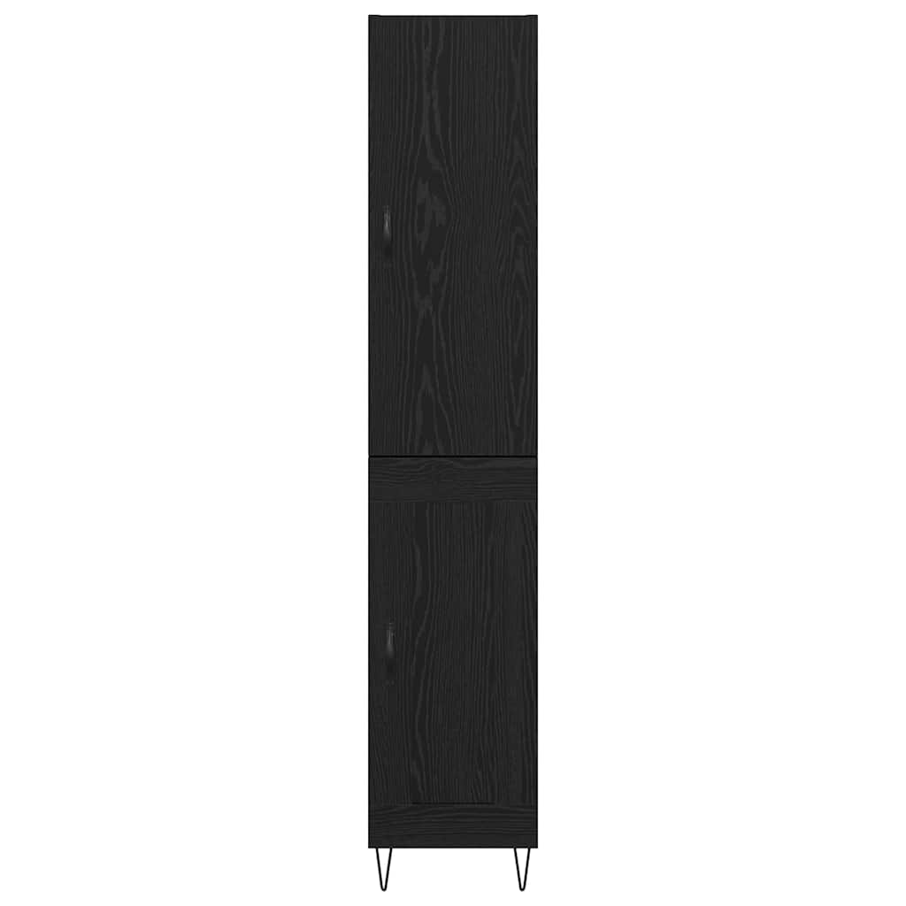 Highboard Sort eg 34,5 x 34 x 90 cm Konstrueret træ