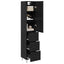 Highboard Sort eg 34,5 x 34 x 90 cm Konstrueret træ