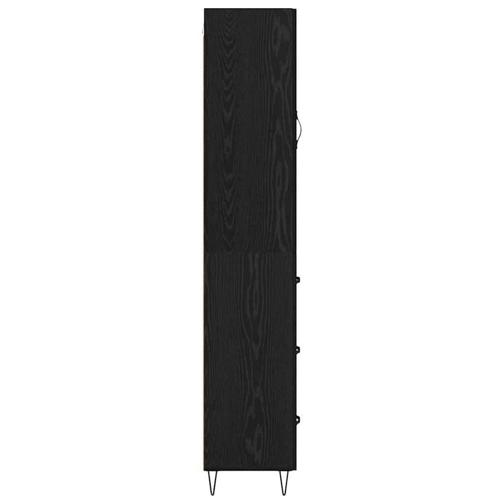 Highboard Sort eg 34,5 x 34 x 90 cm Konstrueret træ