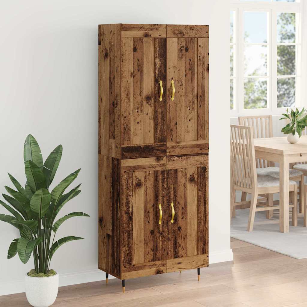 Highboard Gammelt træ 69,5 x 34 x 90 cm Konstrueret træ