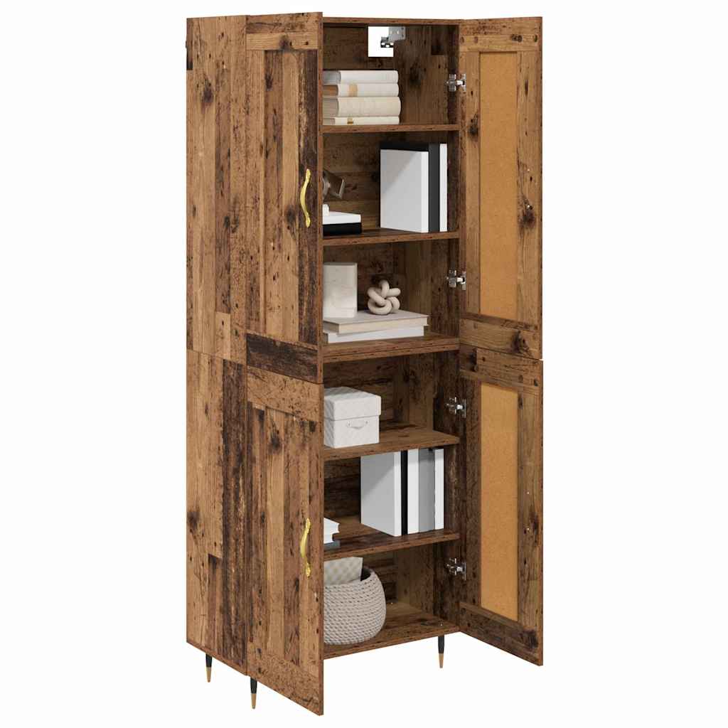 Highboard Gammelt træ 69,5 x 34 x 90 cm Konstrueret træ