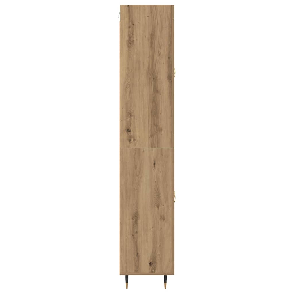 Highboard Artisan Egetræ 69,5 x 34 x 90 cm Konstrueret træ