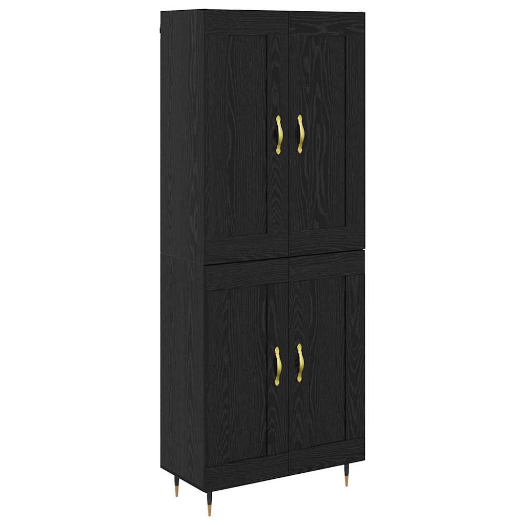 Highboard Sort eg 69,5 x 34 x 90 cm Konstrueret træ