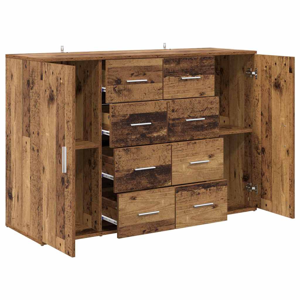 Sideboards CORONA 2 stk. Gammelt træ 59 x 39 x 80 cm