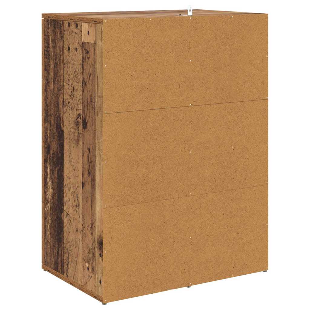 Sideboards CORONA 2 stk. Gammelt træ 59 x 39 x 80 cm