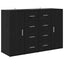 Sideboards CORONA 2 stk. Sort eg 59 x 39 x 80 cm