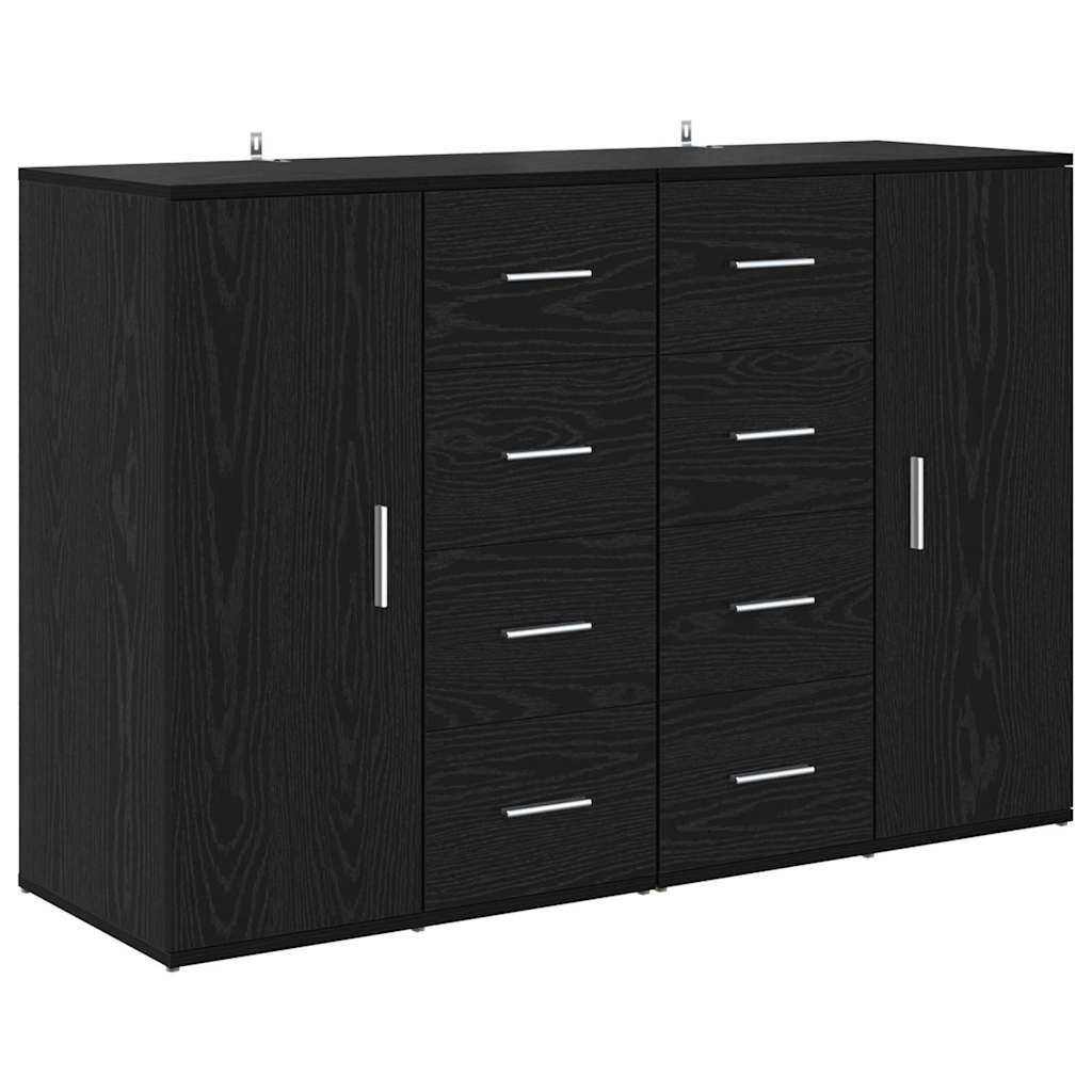 Sideboards CORONA 2 stk. Sort eg 59 x 39 x 80 cm