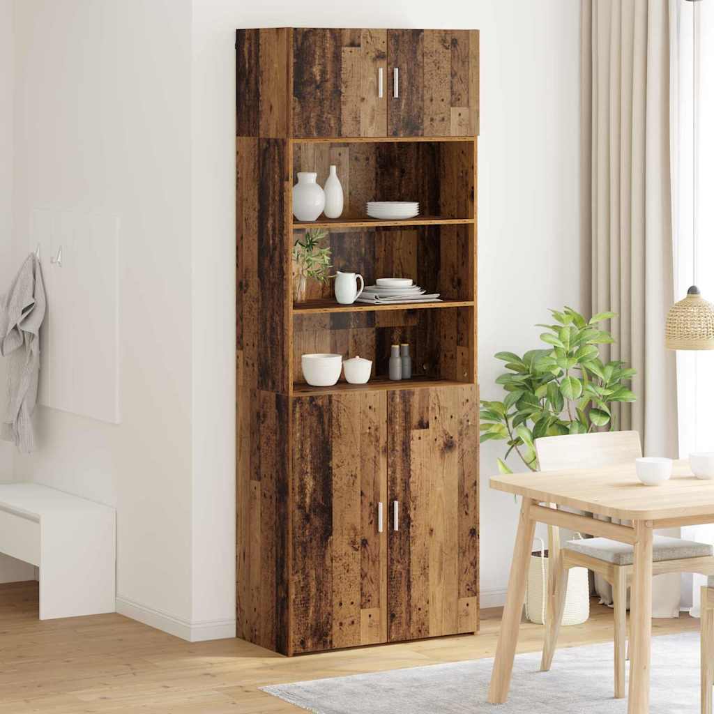 Opbevaringsskab Gammelt træ 80 x 42,5 x 225 cm Konstrueret træ