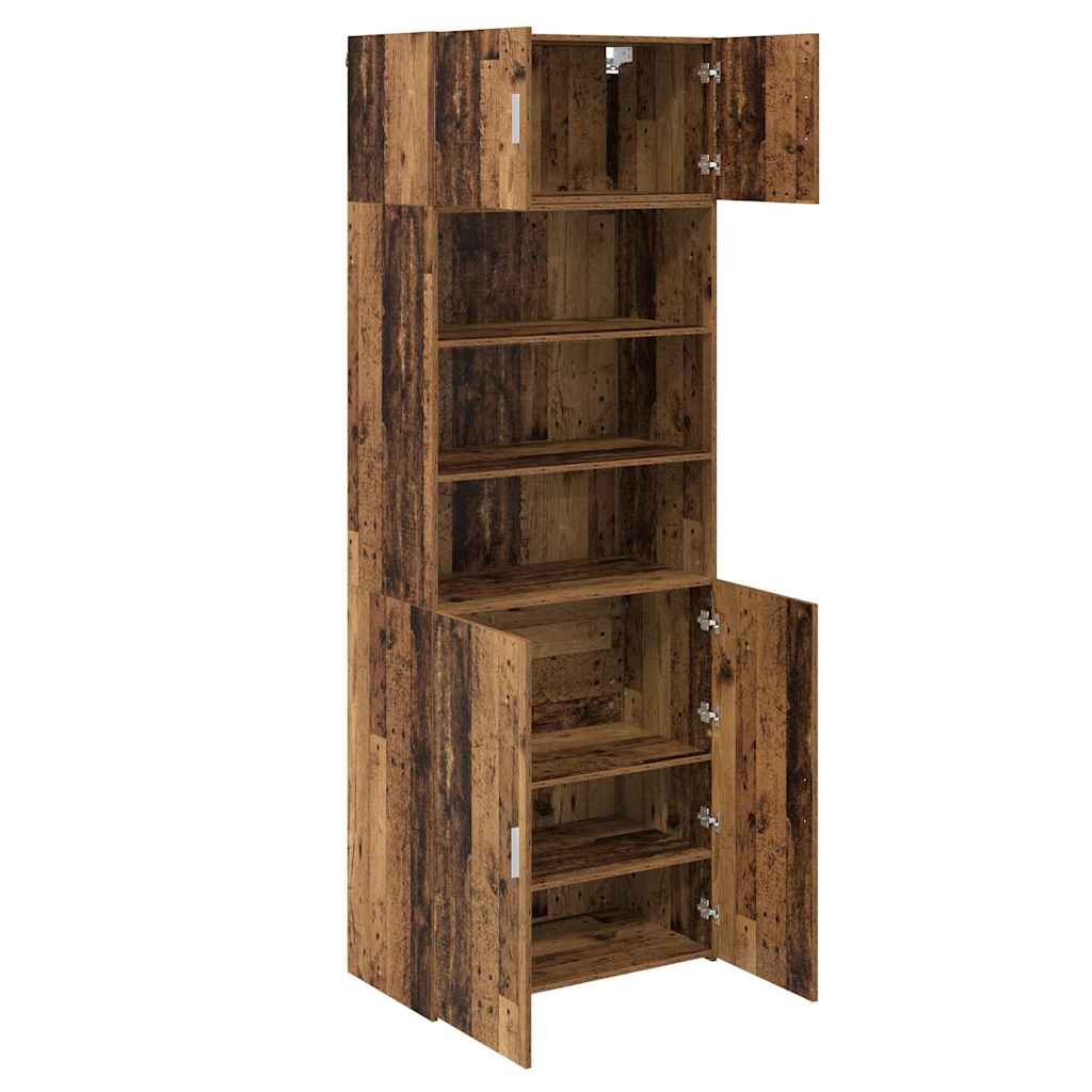 Opbevaringsskab Gammelt træ 80 x 42,5 x 225 cm Konstrueret træ
