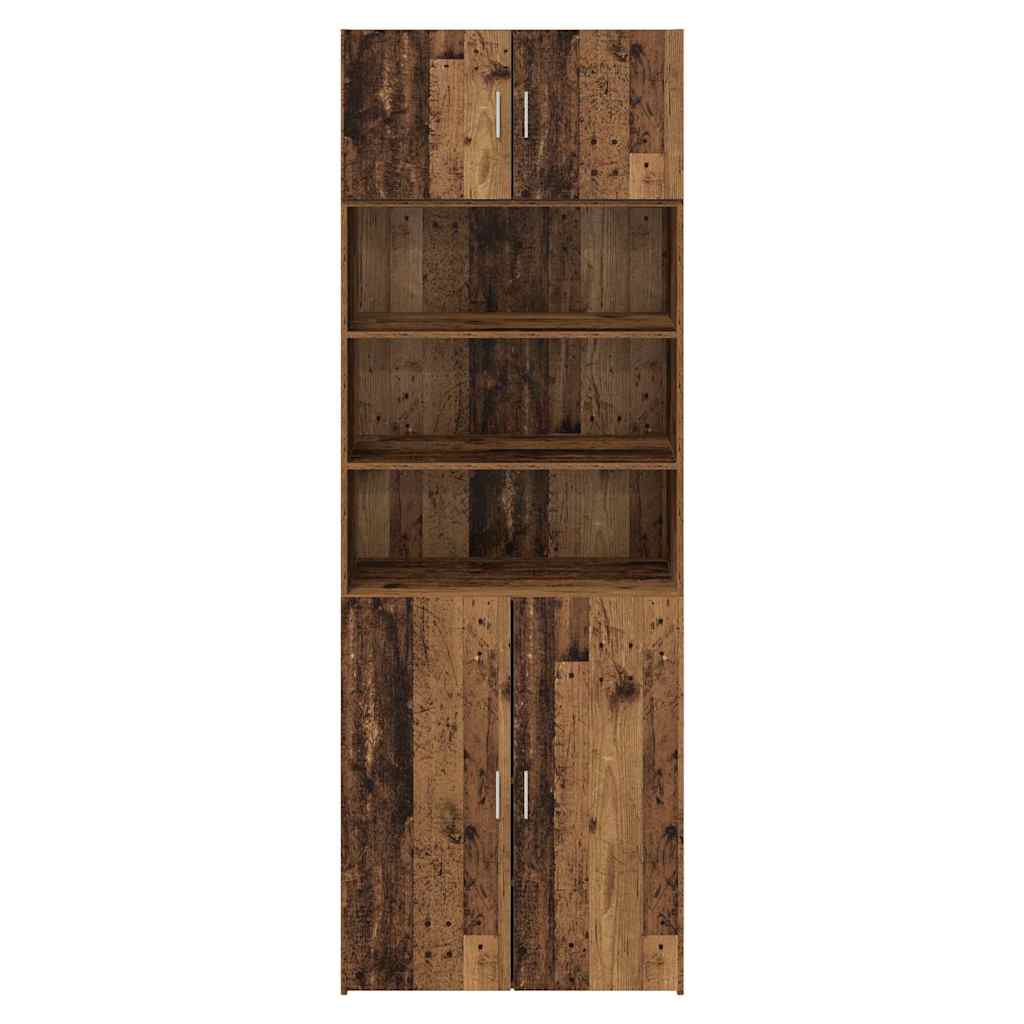 Opbevaringsskab Gammelt træ 80 x 42,5 x 225 cm Konstrueret træ