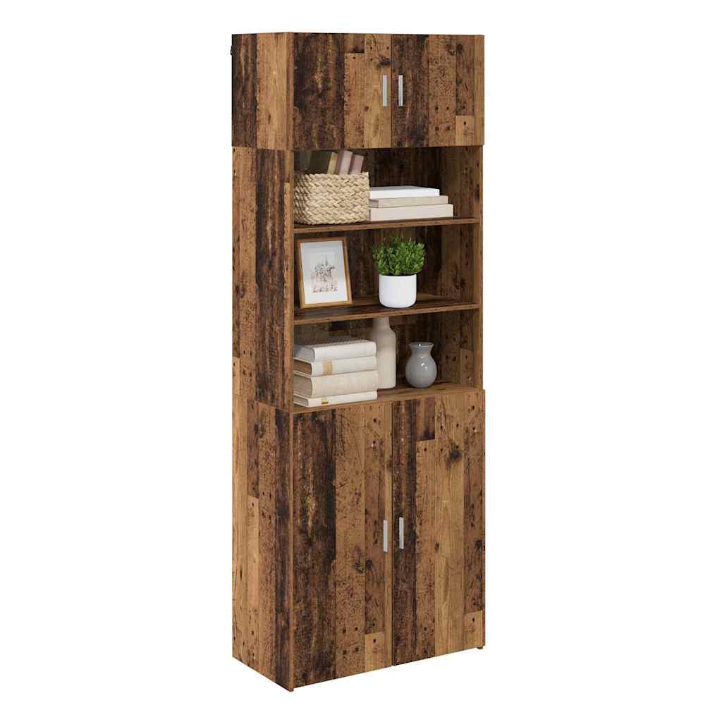 Opbevaringsskab Gammelt træ 80 x 42,5 x 225 cm Konstrueret træ