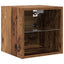 TV-skab 8 stk. Gammelt træ Glas