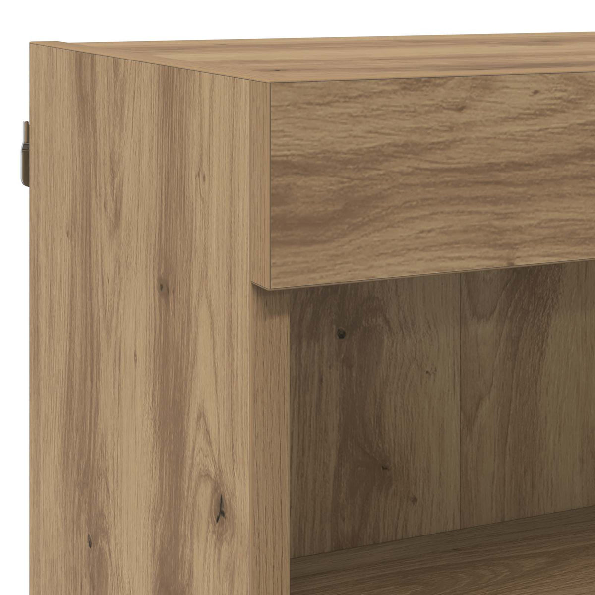 TV vægenheder med LED 5 stk. Artisan Egetræ Konstrueret træ