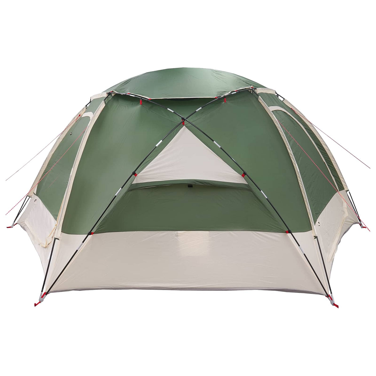 Kuppeltelt med aftagelig regnflue 8-personers Grøn