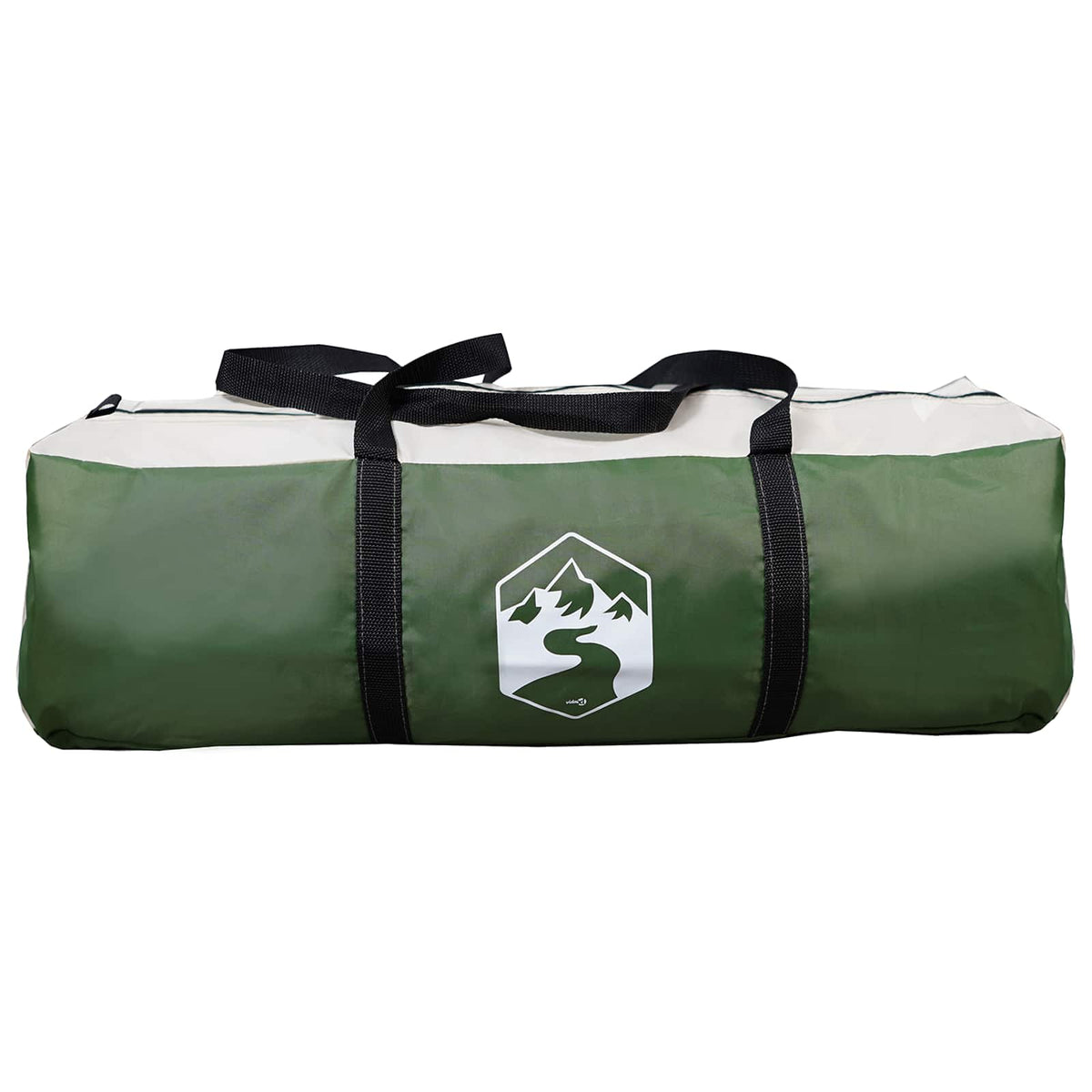 Familietelt 5-personers Grøn 185T Polyester med PU Coating