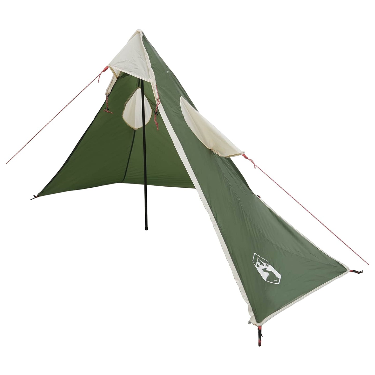 2-i-1 regnponcho med hætte 262 x 126 x 130 cm Grøn