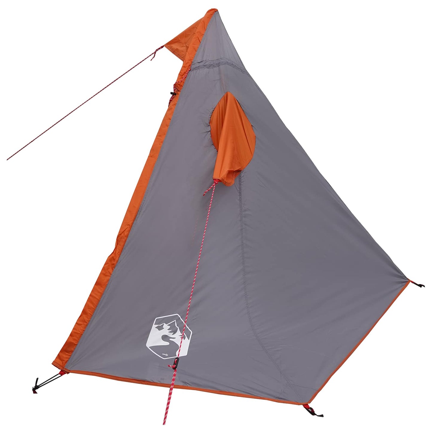 2-i-1 regnponcho med hætte 262 x 126 x 130 cm Grå og orange