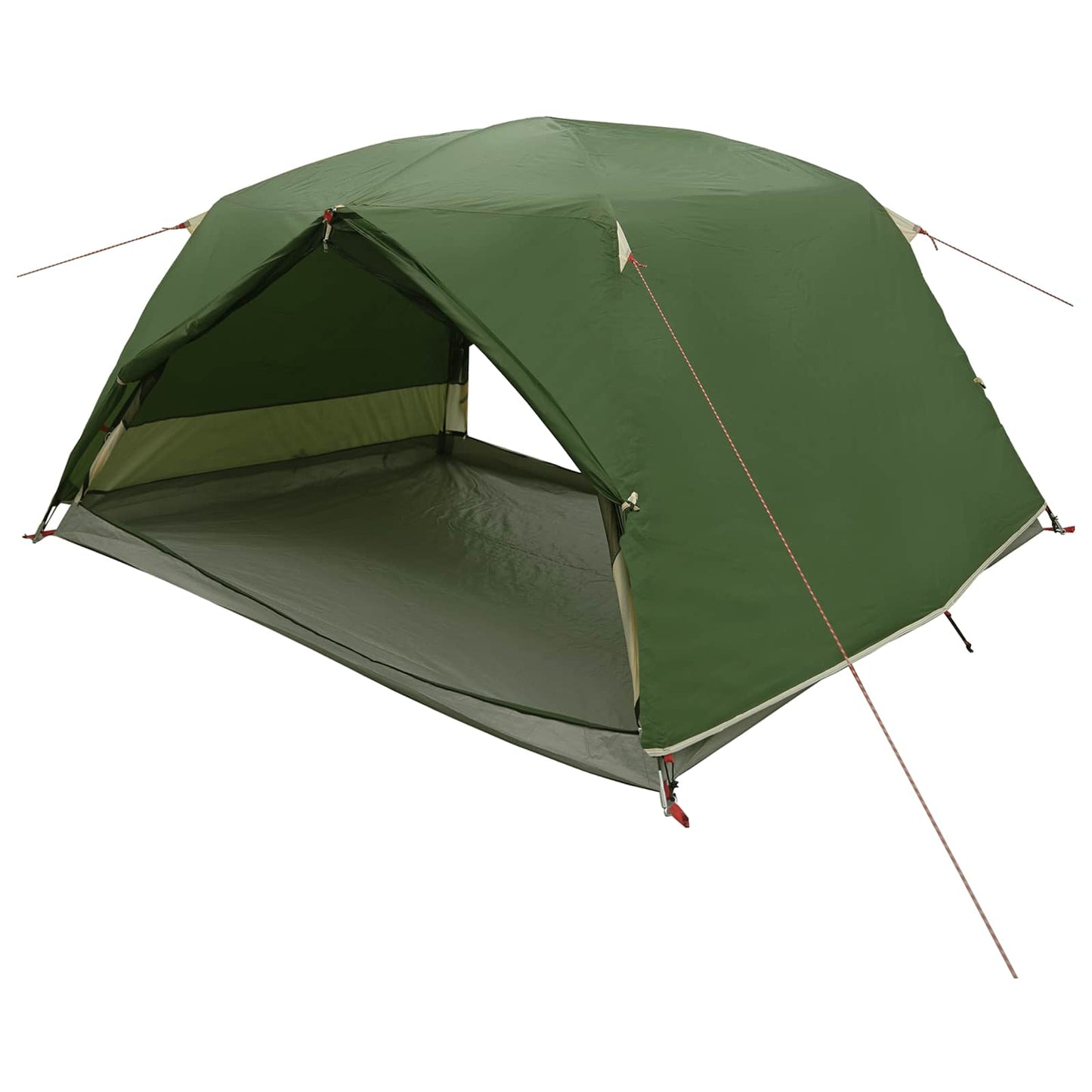 Backpacking Telt 4-personers Grøn 185T Polyester med PU Coating
