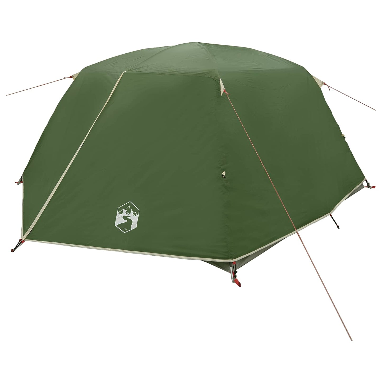 Backpacking Telt 4-personers Grøn 185T Polyester med PU Coating