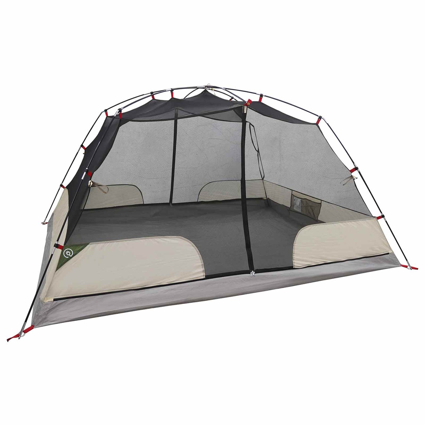 Backpacking Telt 4-personers Grøn 185T Polyester med PU Coating
