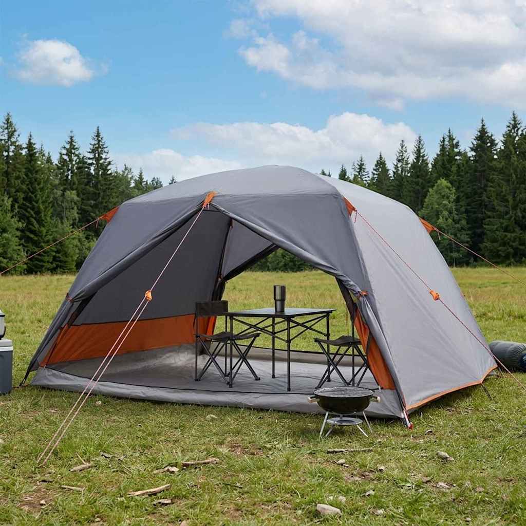 Backpacking Telt 4-personers Grå og orange