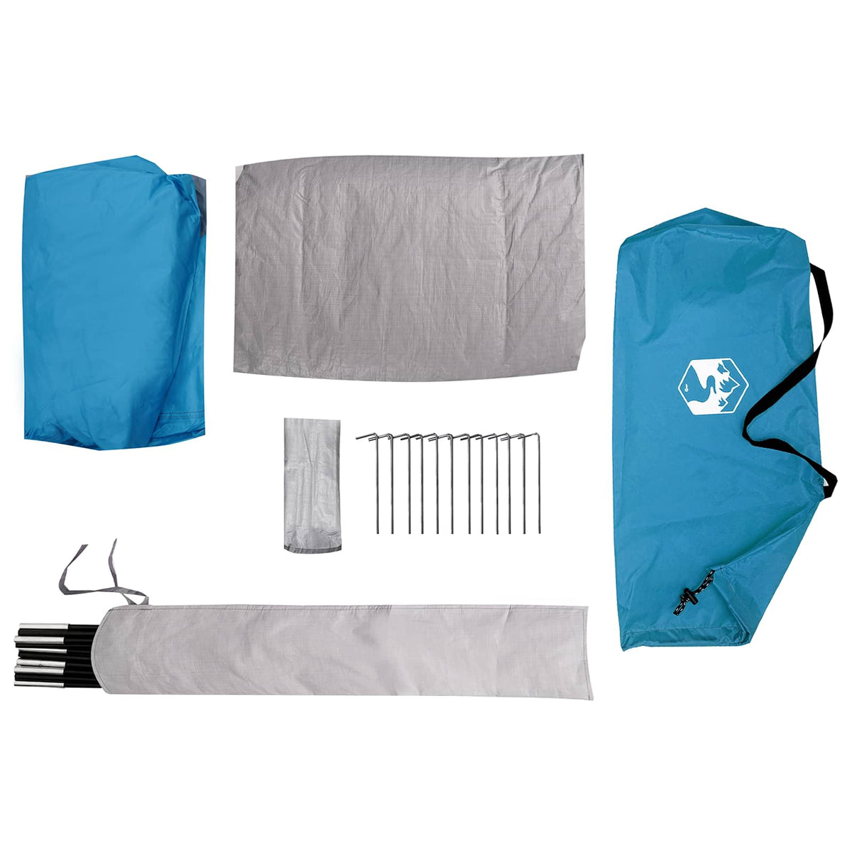 Backpacking Telt 222 x 85 x 125 cm Blå