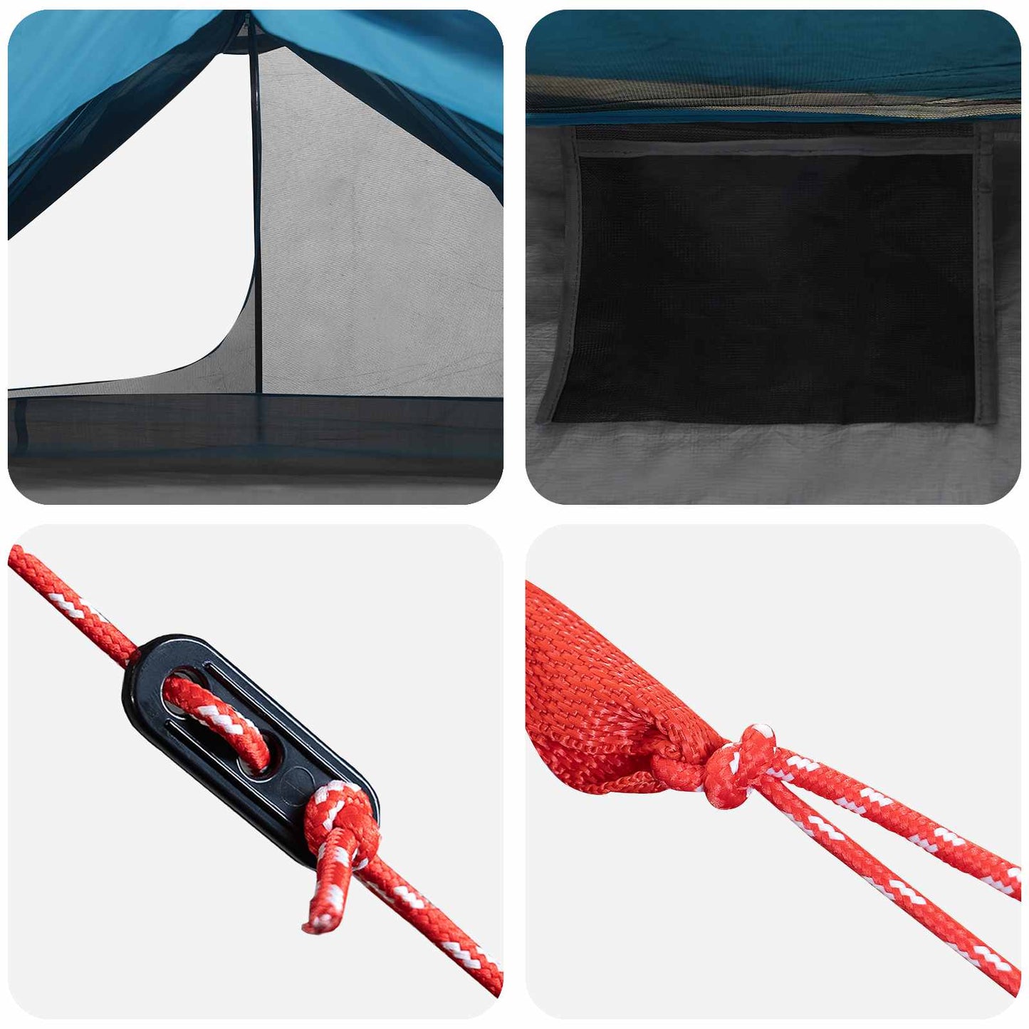 Backpacking Telt 222 x 85 x 125 cm Blå