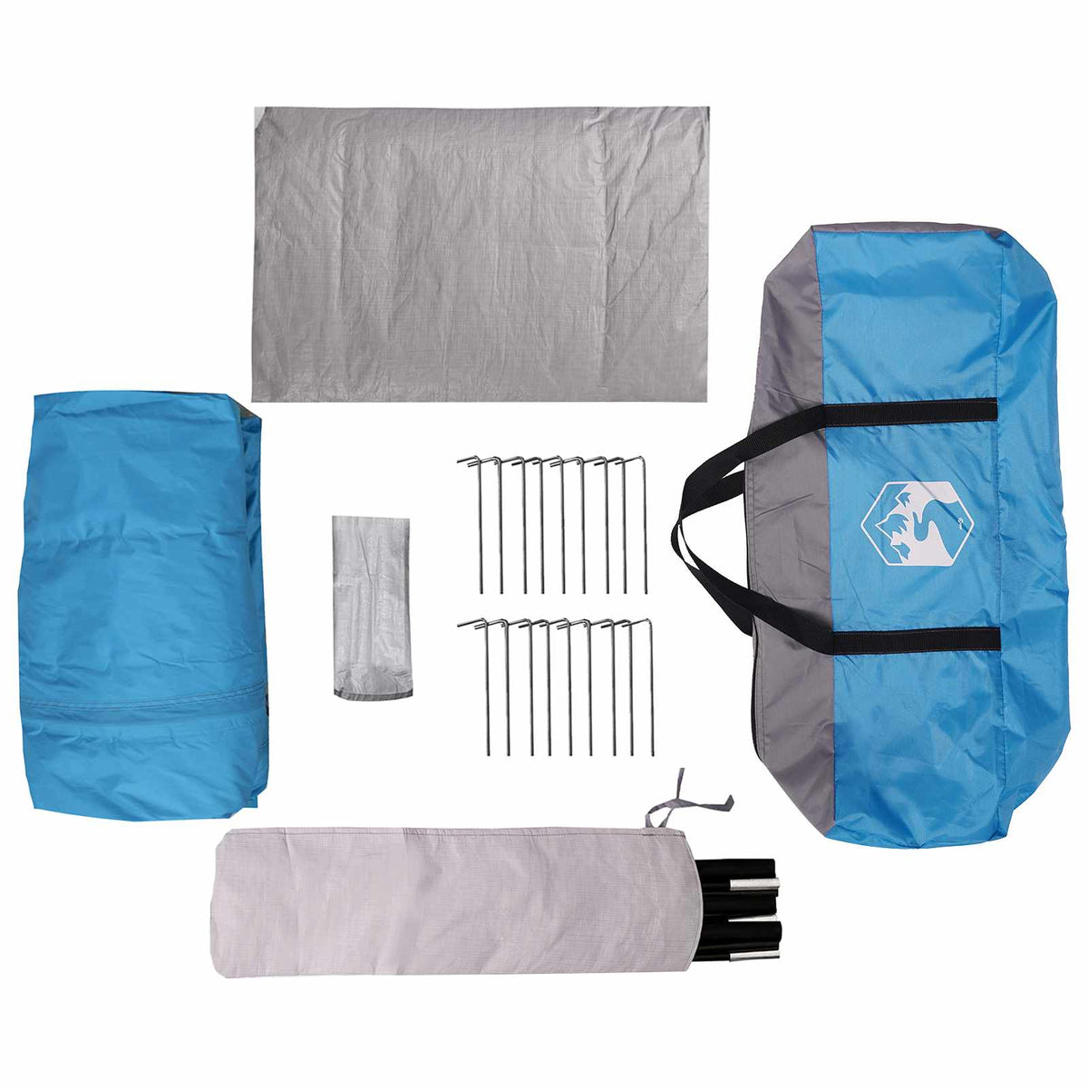 Tunneltelt Blå 475 x 220 x 192 cm 185T Polyester med PU Coating